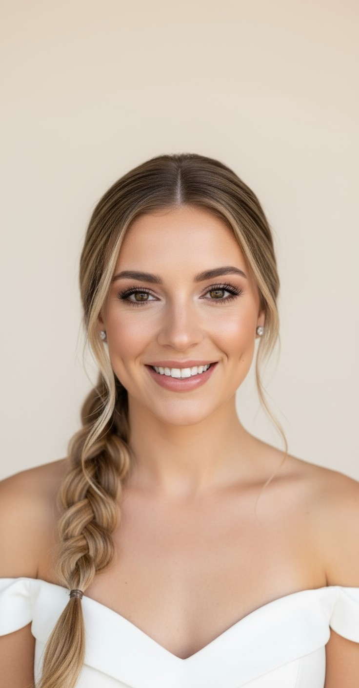 After Bridal Waterfall Braid